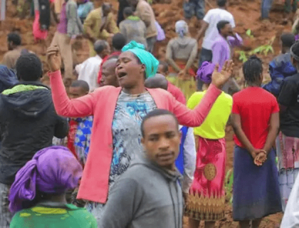 ایتھوپیا میں لینڈ سلائیڈنگ سے ہلاکتوں کی تعداد 157 ہو گئی
