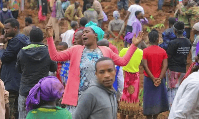ایتھوپیا میں لینڈ سلائیڈنگ سے ہلاکتوں کی تعداد 157 ہو گئی