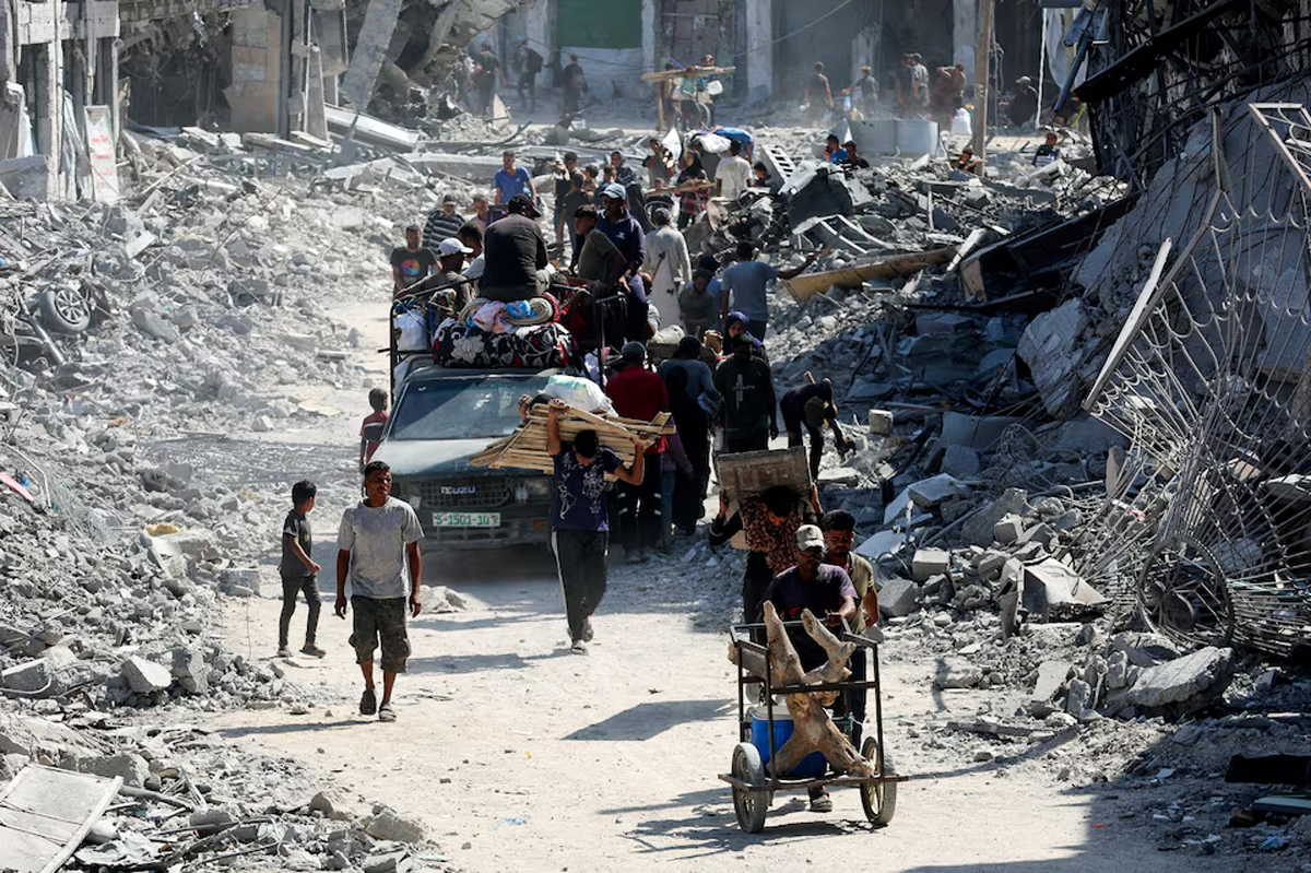 غزہ امن منصوبہ نافذالعمل: لوگ تباہ شدہ گھروں کی طرف بڑھ رہے ہیں